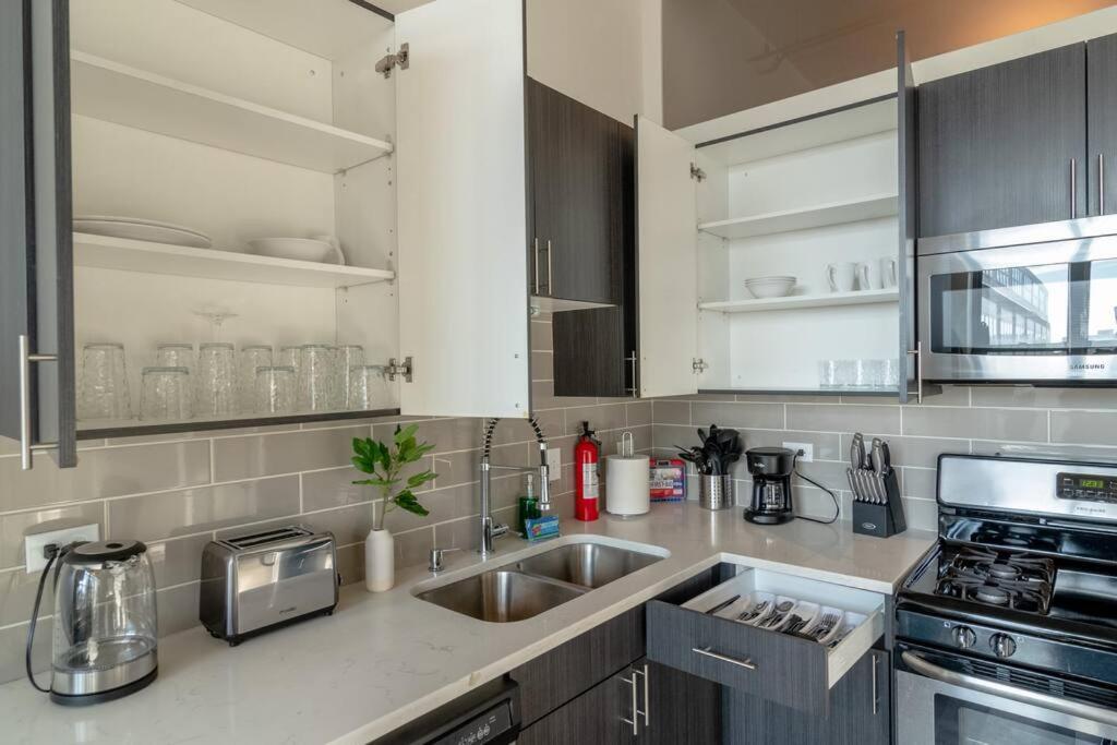 Chicago 2Br Suite Perfect For Convention And Business Trips Near Mccormick Place, Arena, Soldier Field And Grant Park Чикаго Екстер'єр фото